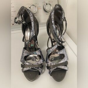 Guess sparkly tall heels women’s strappy size 6m